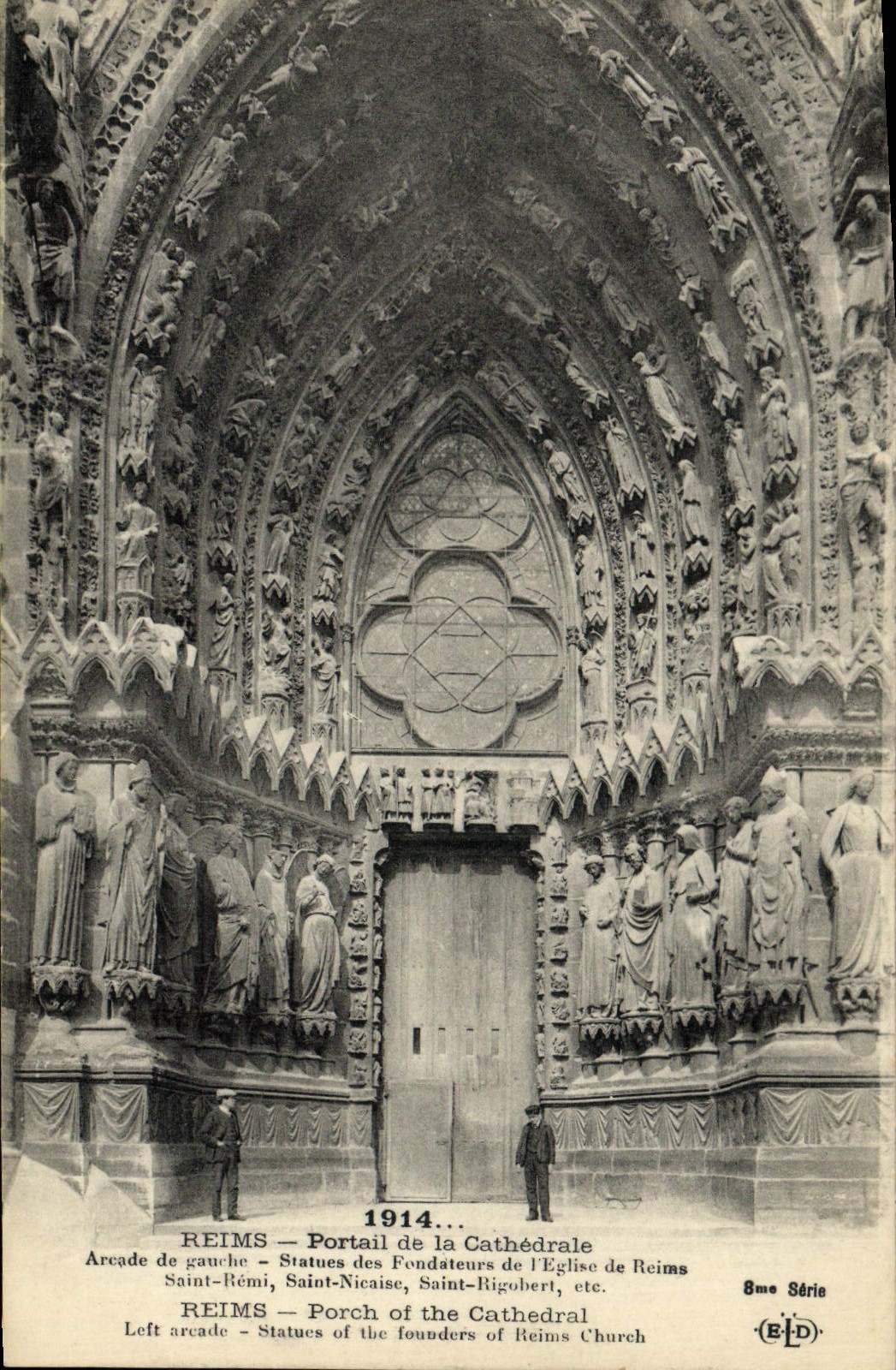 CPA Reims Portail de la Cathedrale