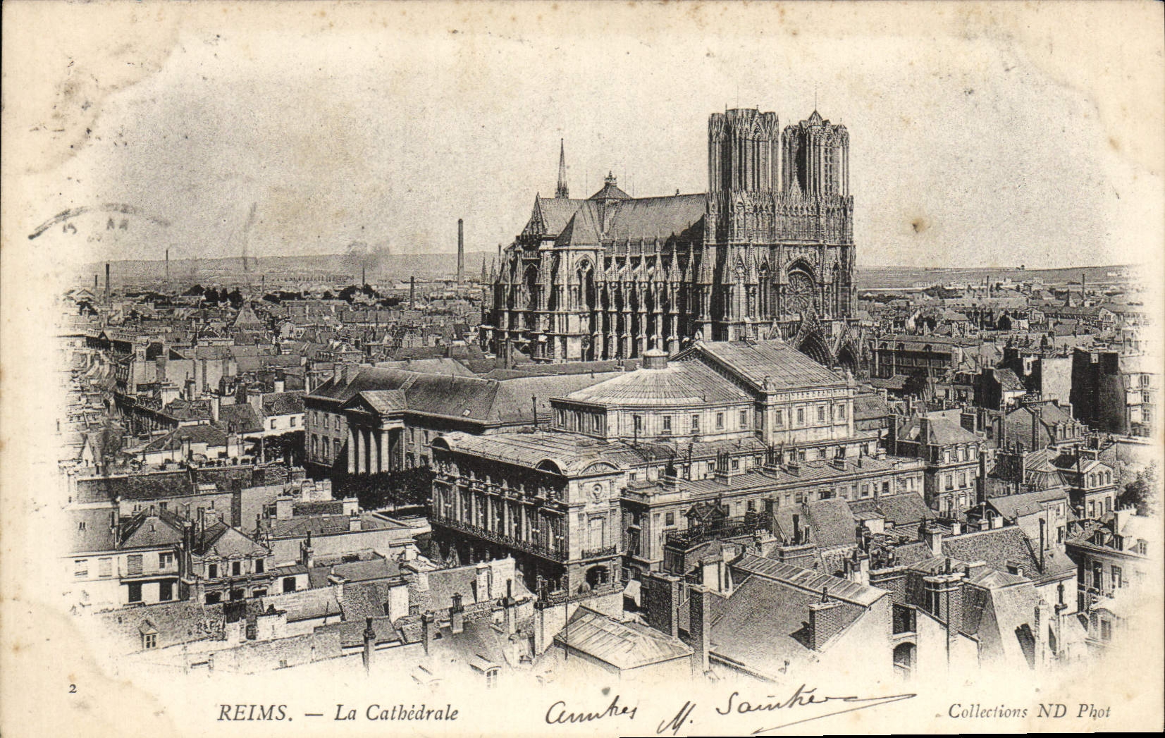 CPA Reims Cathedrale 