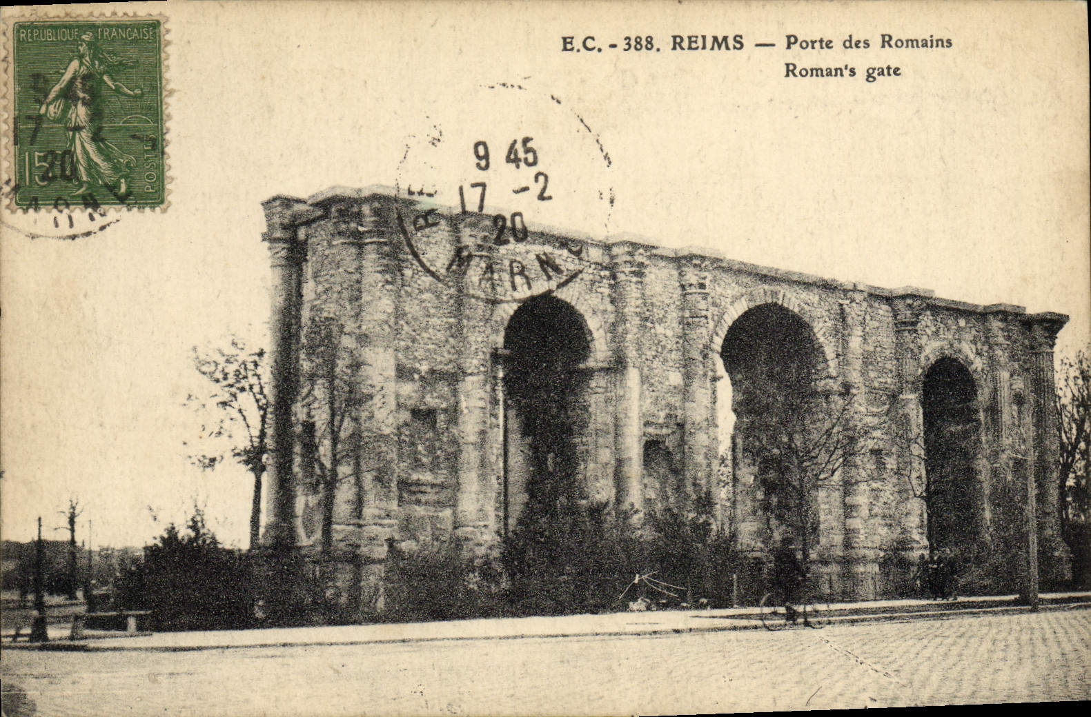 CPA Reims Porte des Romains 