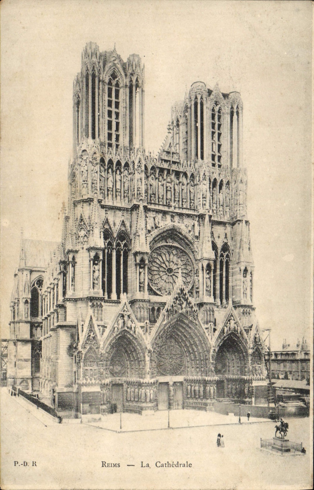 CPA Reims La Cathedrale