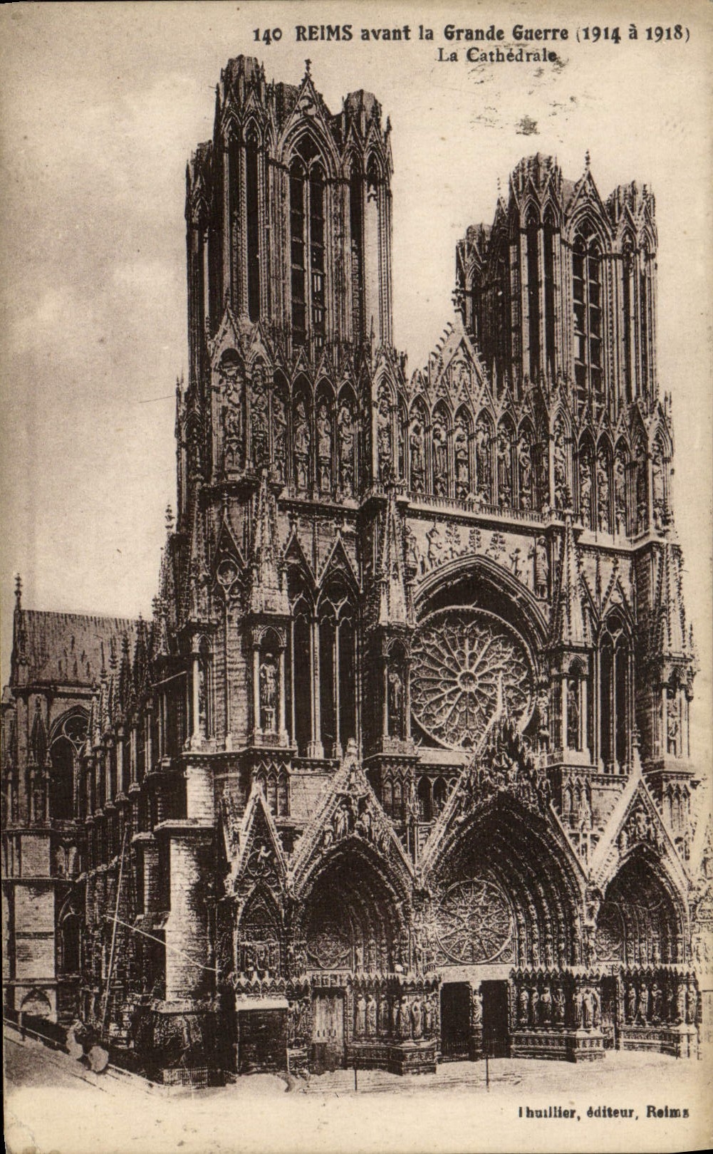 CPA Reims Avant la Grande Guerre La cathedrale