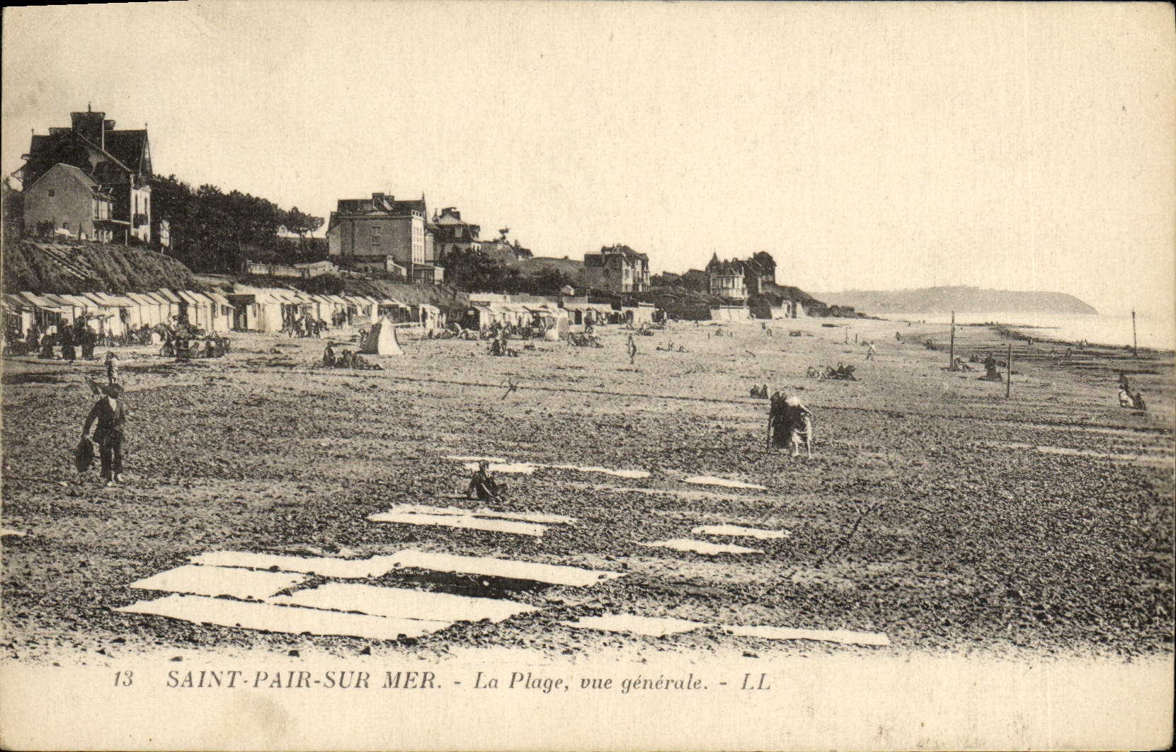 VINTAGE POSTCARD Holy Par On Sea the Beach View
