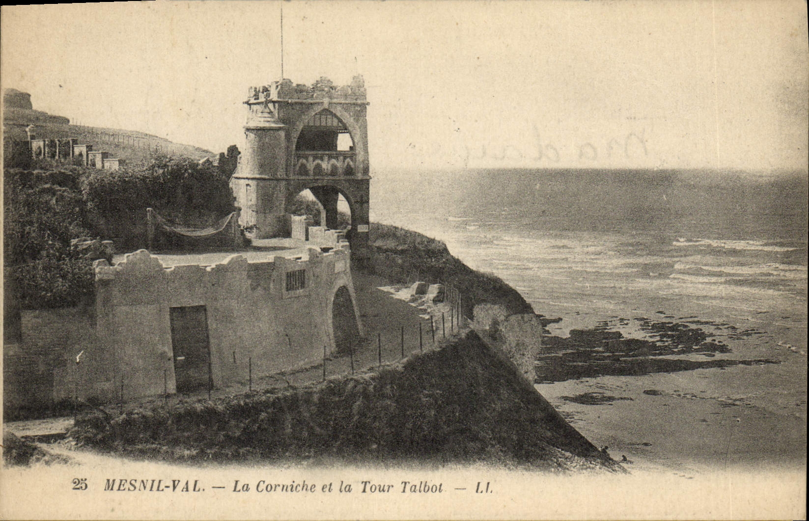 CPA Mesnil Val La Corniche et la Tour Talbot