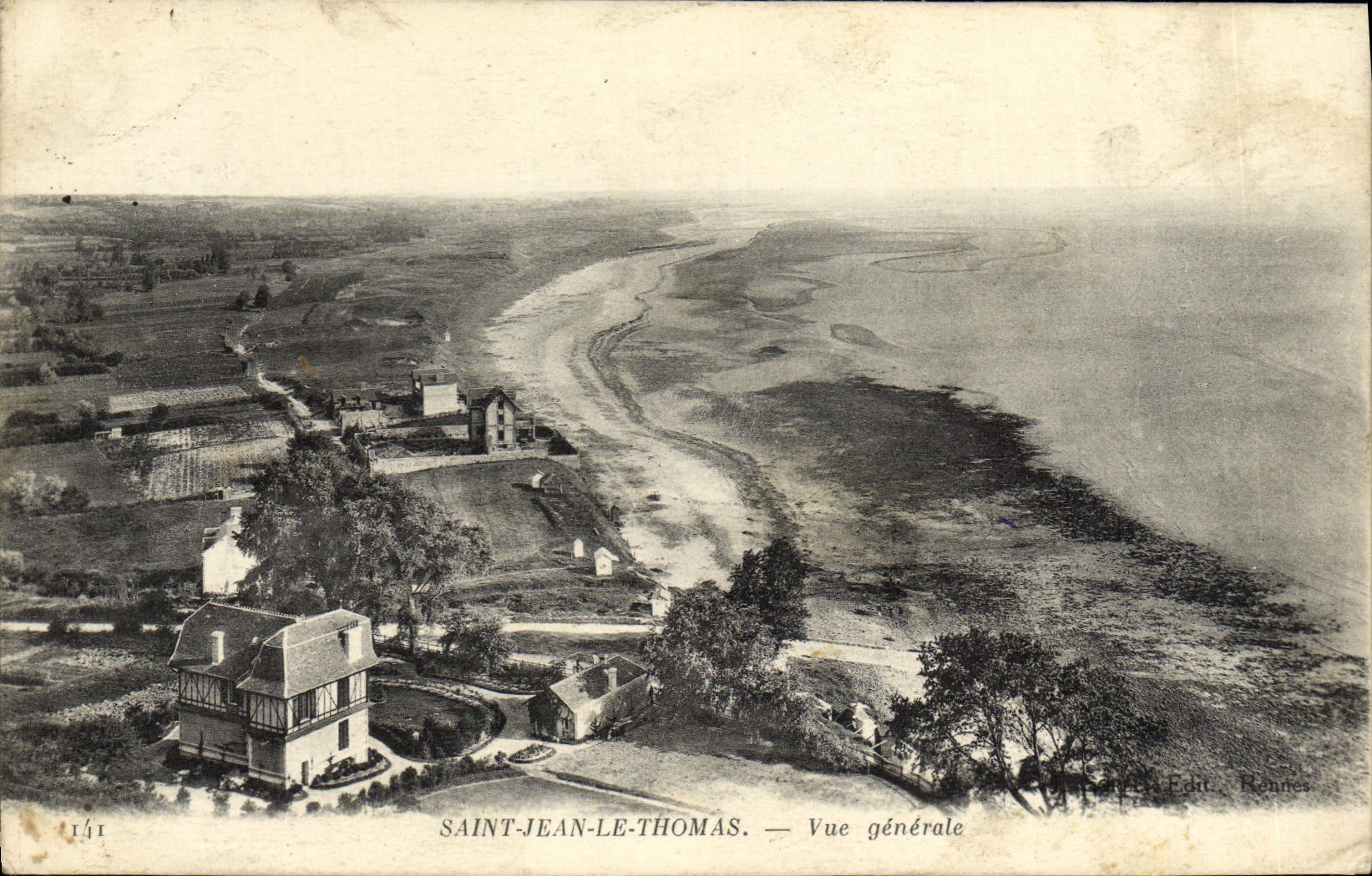 CPA Saint Jean Le Thomas Vue Generale