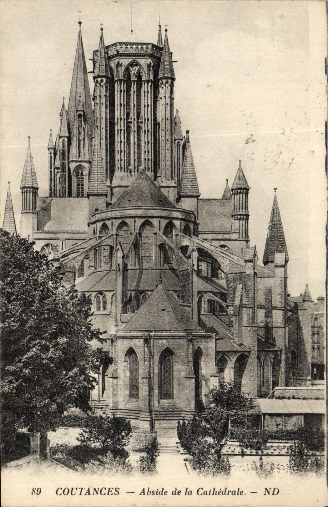 CPA Coutances Abside De La Cathedrale