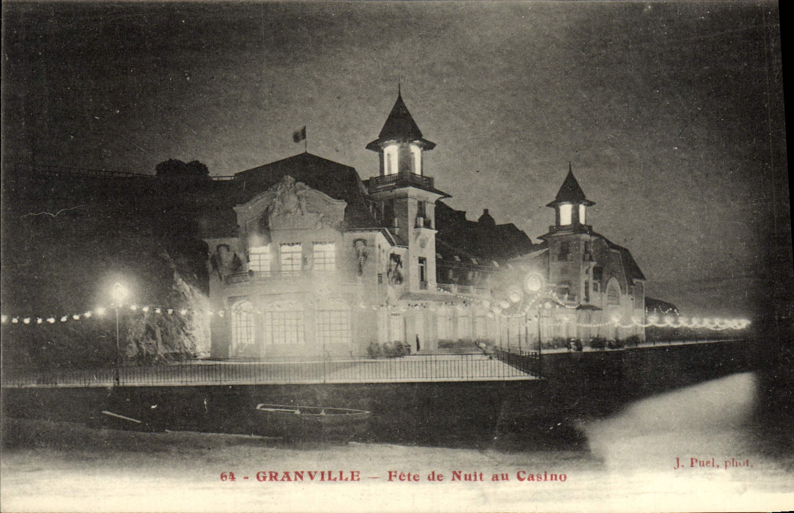 CPA Granville Fete de Nuit au Casino