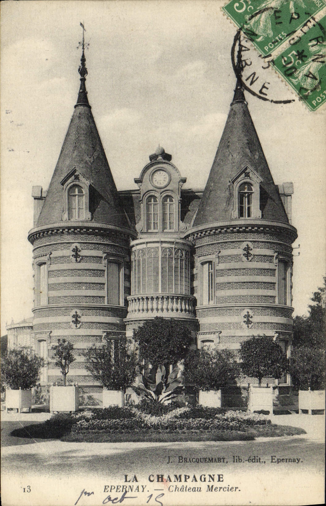 CPA Environs Epernay Chateau Mercier