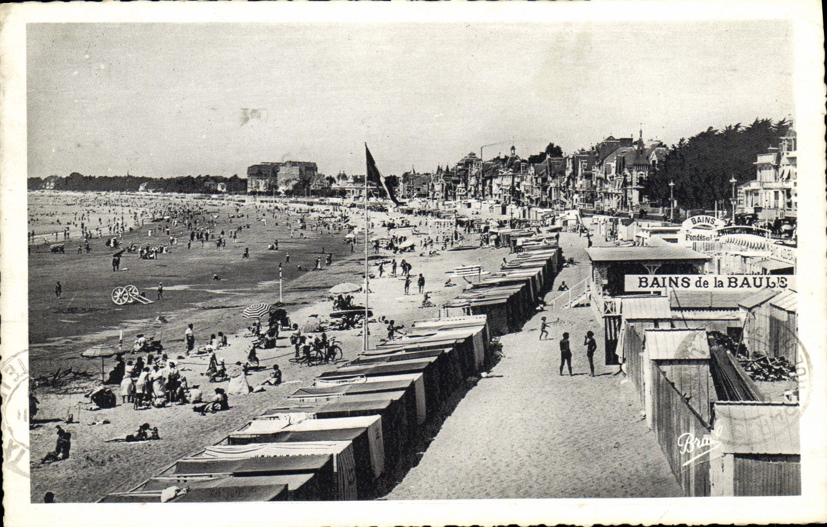 MODERN CARD La Baule On Sea the Beach