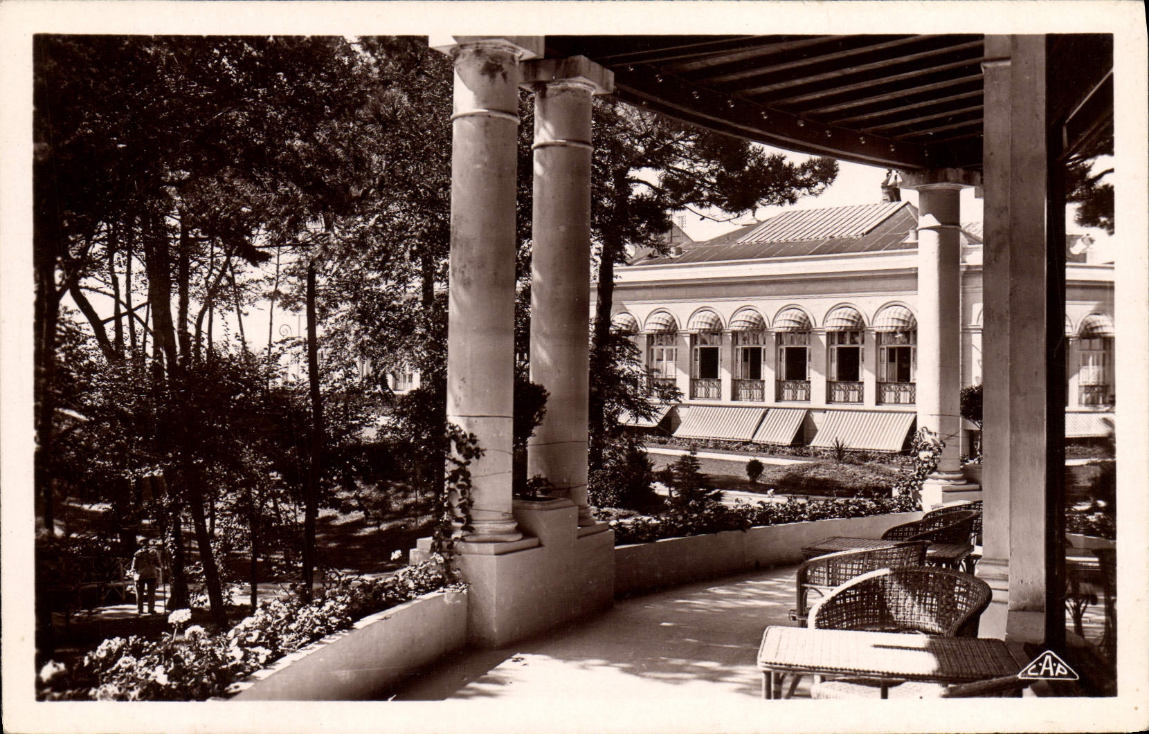 VINTAGE POSTCARD La Baule the Dance hall Of the Casino Seen Of the Pergola the Royal Hotel