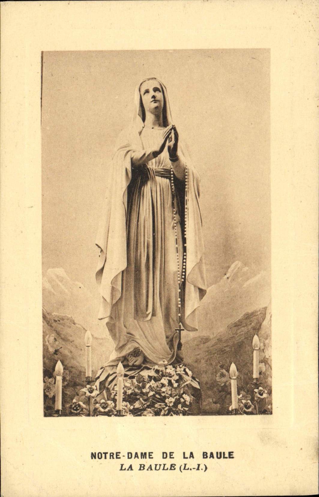 VINTAGE POSTCARD Notre Dame Of Baule La Baule