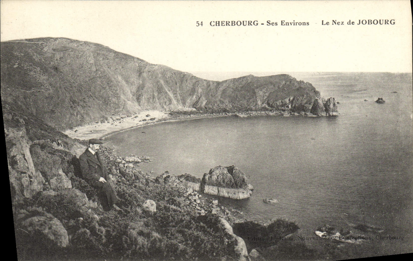 VINTAGE POSTCARD Cherbourg Its Environs the Nose De Jobourg