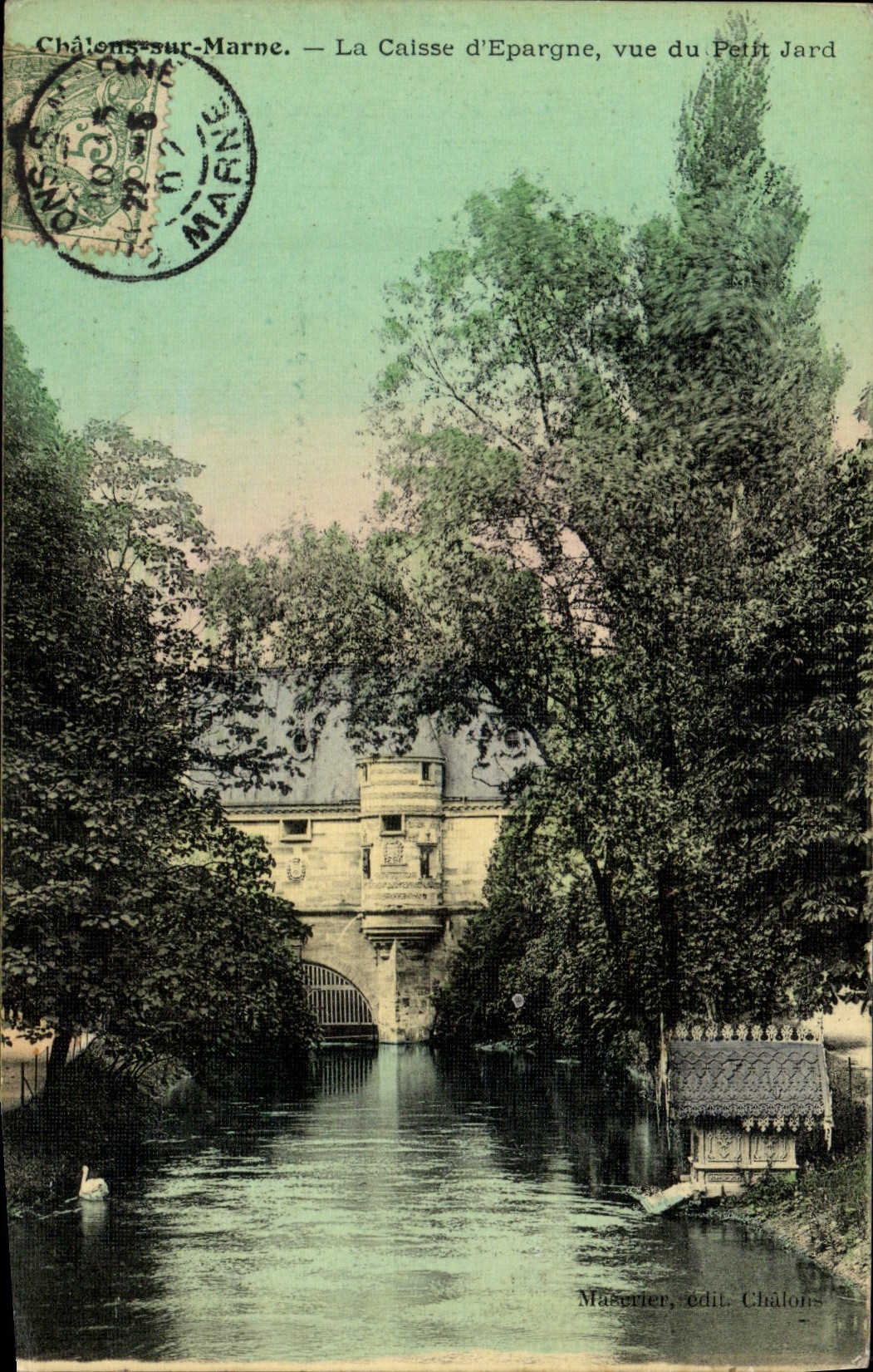 VINTAGE POSTCARD Trawl-nets On the Marne Calsee d' Epargne Seen Of small Jard (chart toilee)