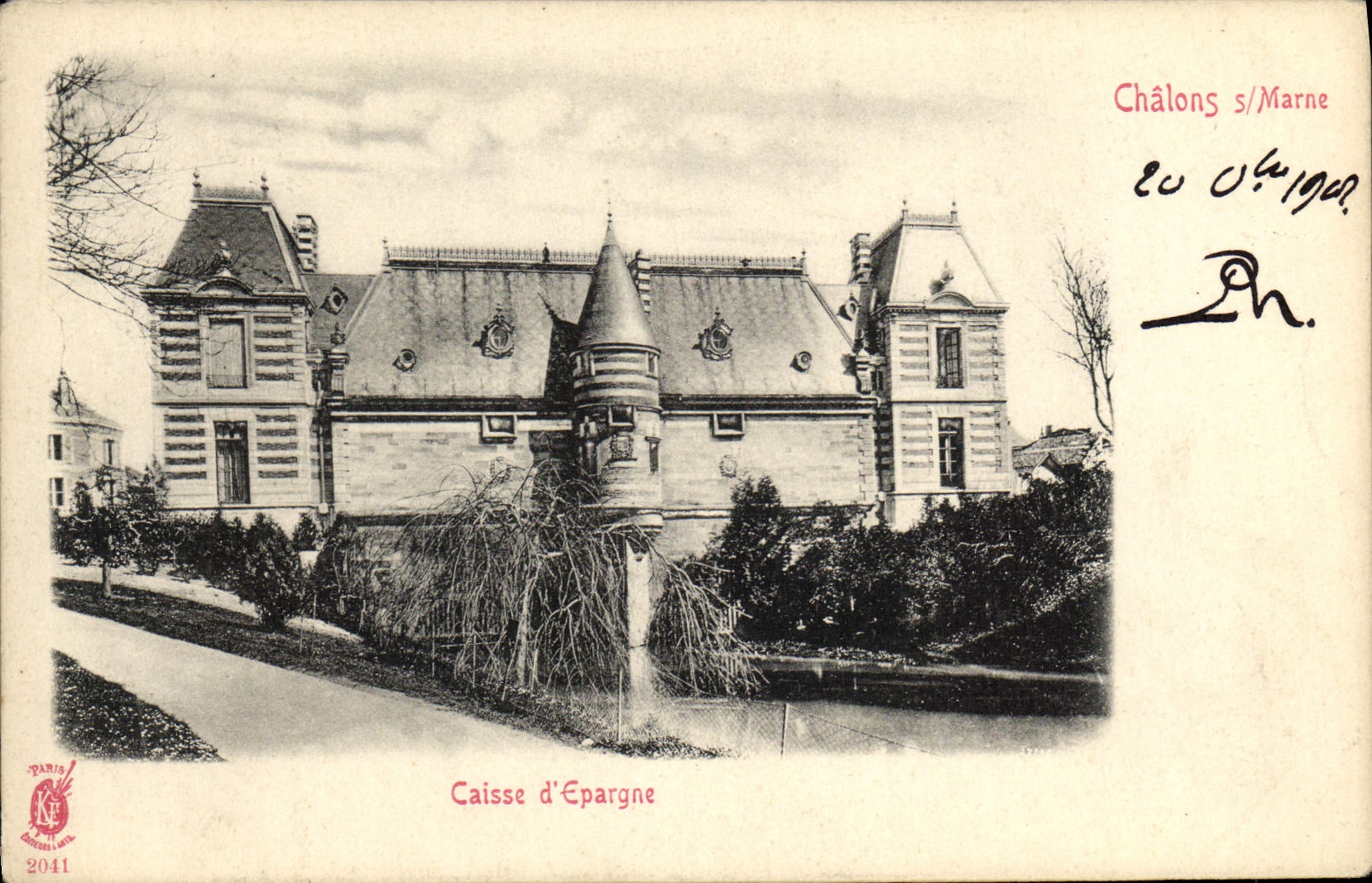 VINTAGE POSTCARD Trawl-nets On the Marne Savings bank