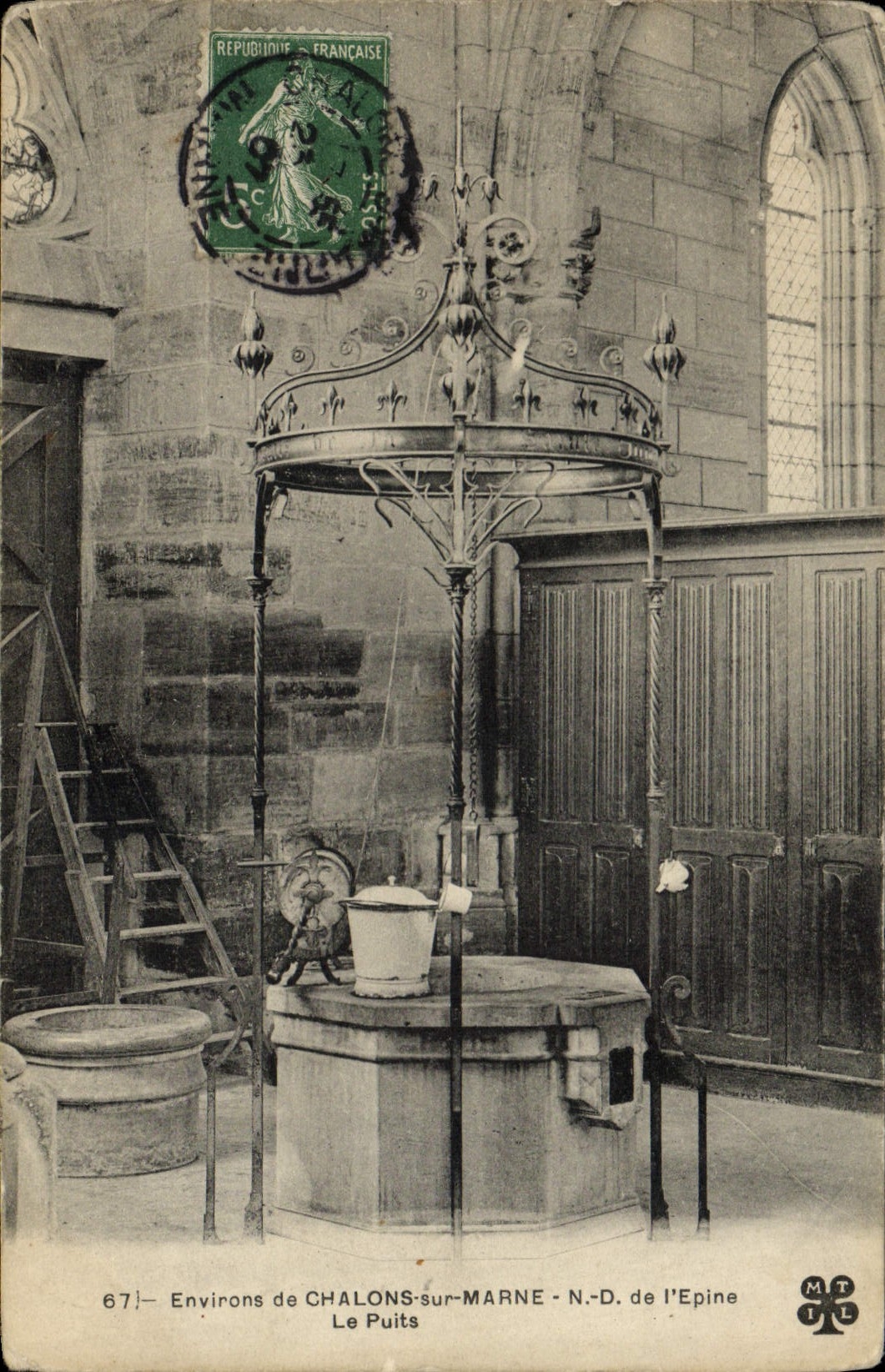 CPA Environs De Chalons Sur Marne ND de L'Epine Le Puits