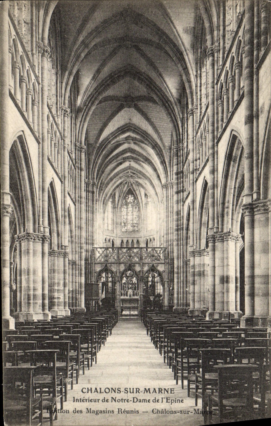 VINTAGE POSTCARD Trawl-nets On the Marne interior Of Notre Dame Of the Spine