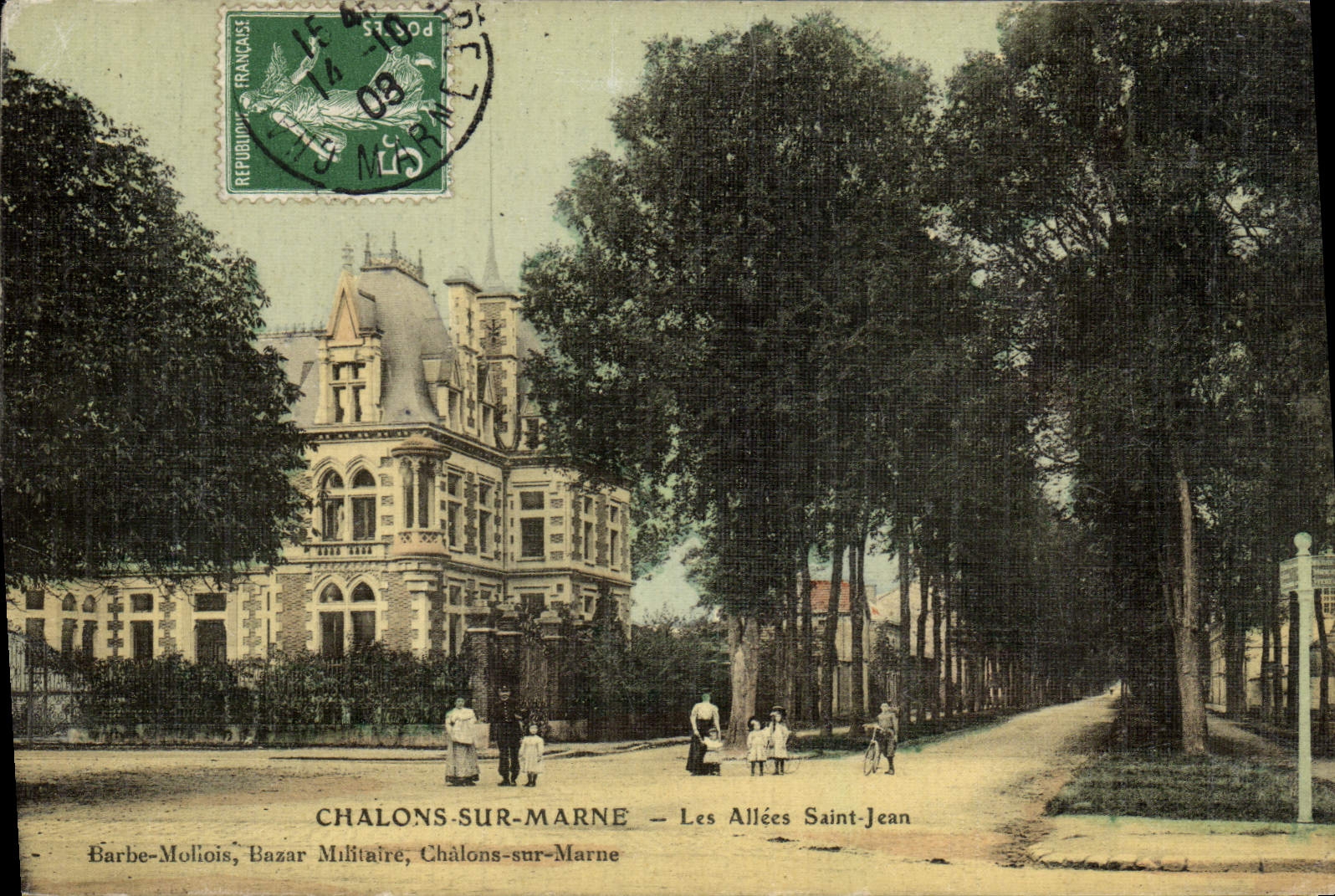 VINTAGE POSTCARD Trawl-nets On the Marne the Alleys Saint Jean (chart toilee)