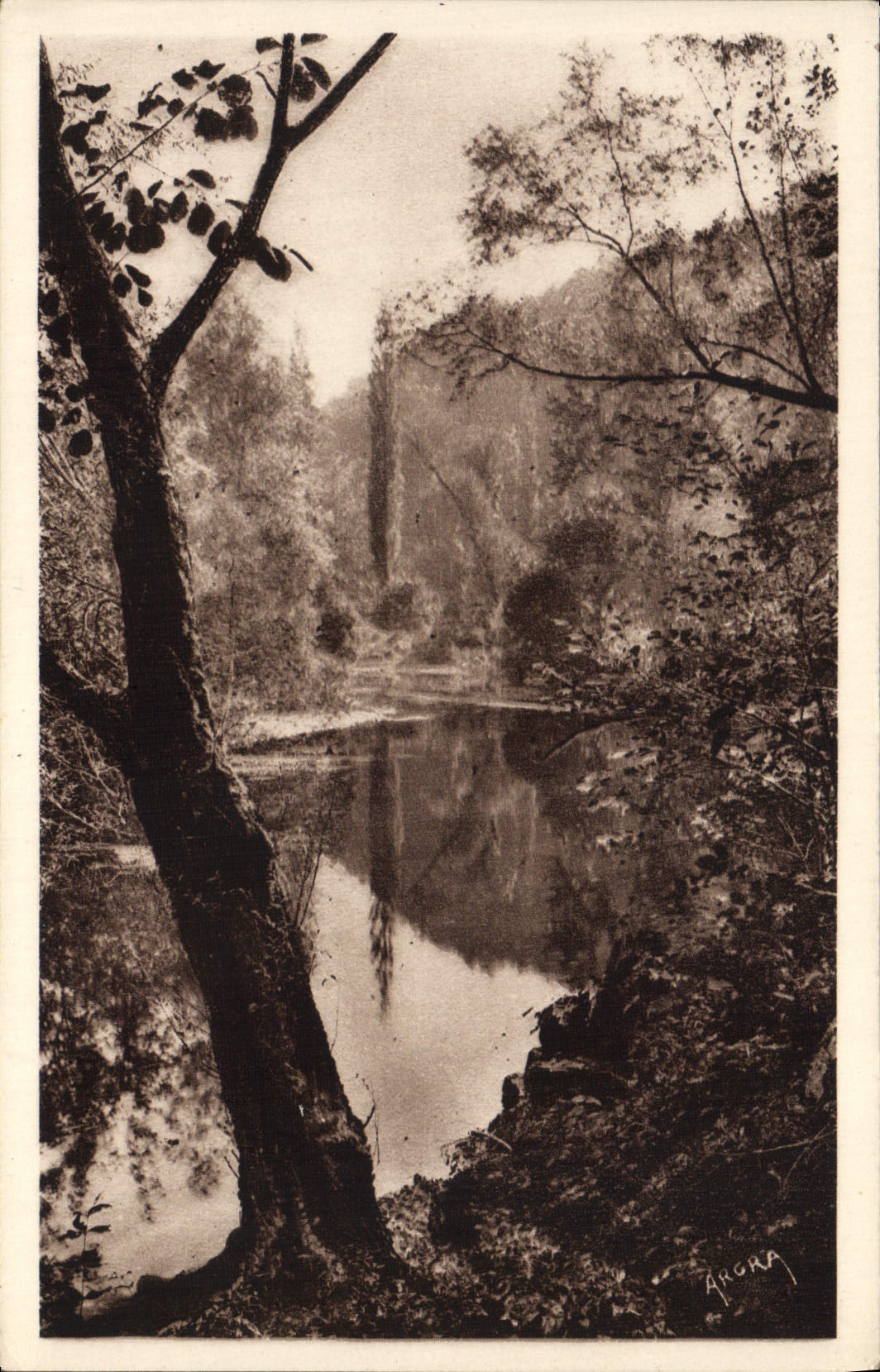 Valle de la POSTAL de la VENDIMIA de eso él que cercano de Pescalerie