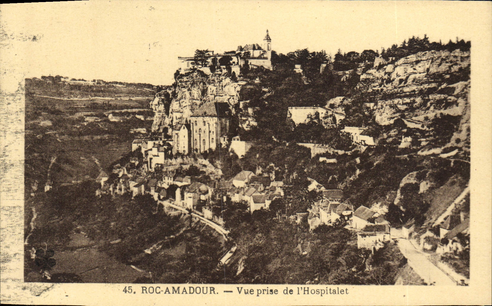 CPA Rocamadour Vue Prise De l'Hospitalet