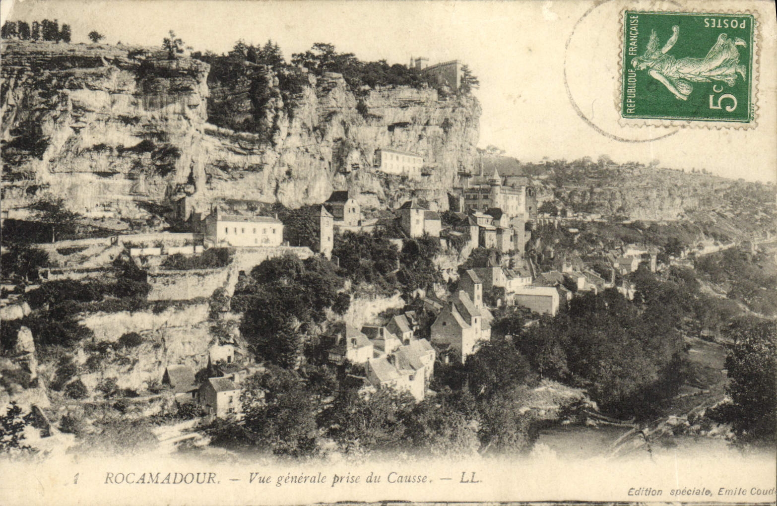 CPA Rocamadour Vue Generale Prise Du Causse