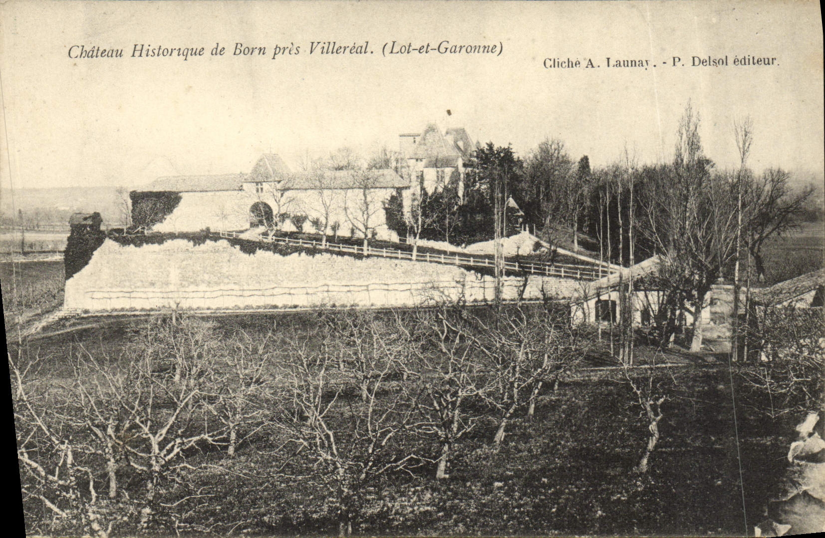 POSTAL Historical Castle De Born Close Villereal de la VENDIMIA