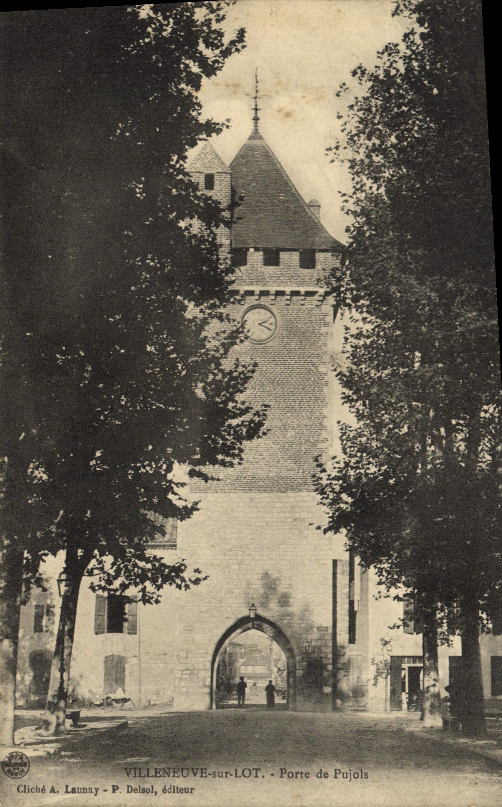 CPA Villeneuve Sur Lot Porte De Pujols