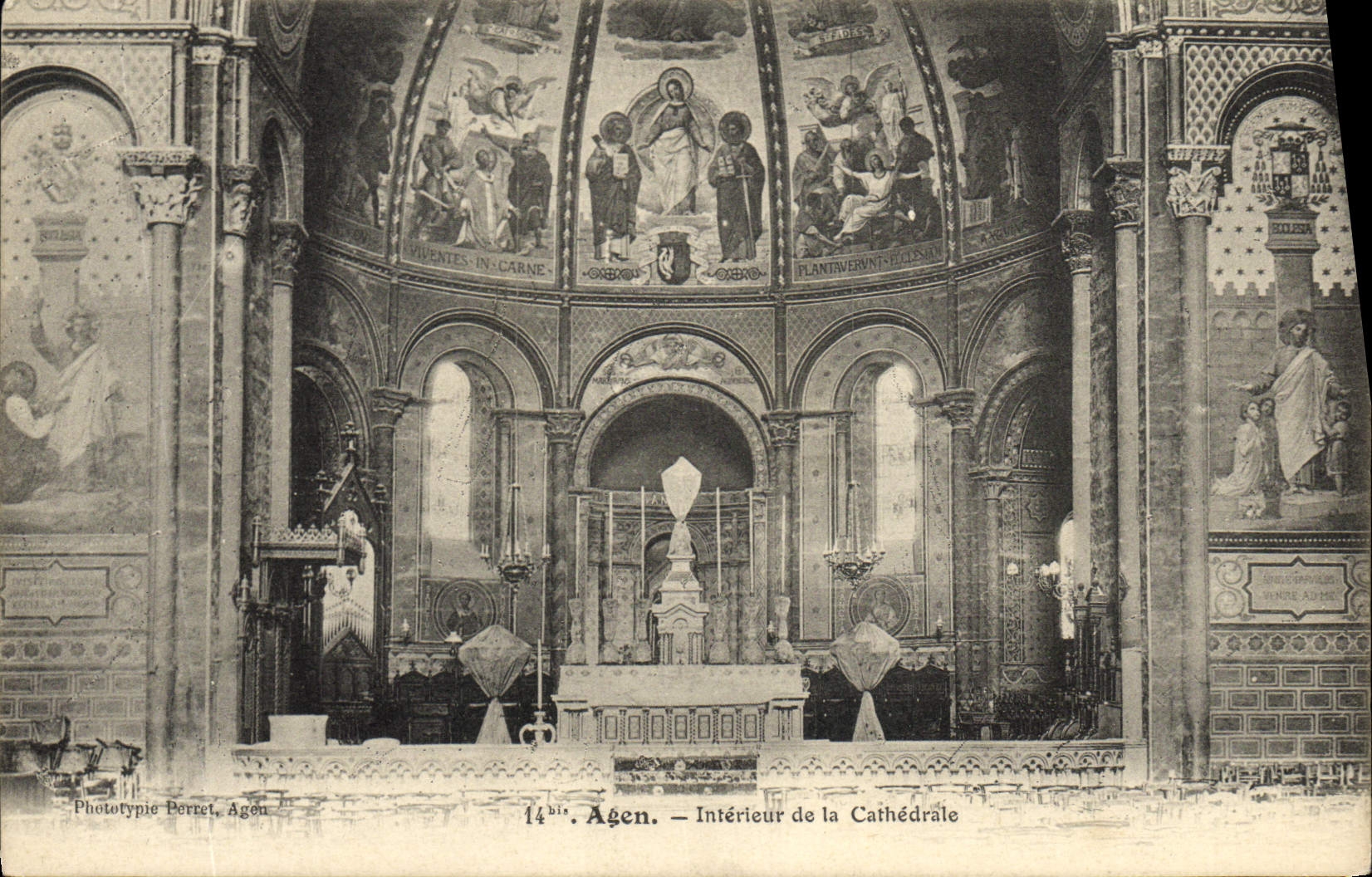 CPA Agen Interieur De La Cathedrale