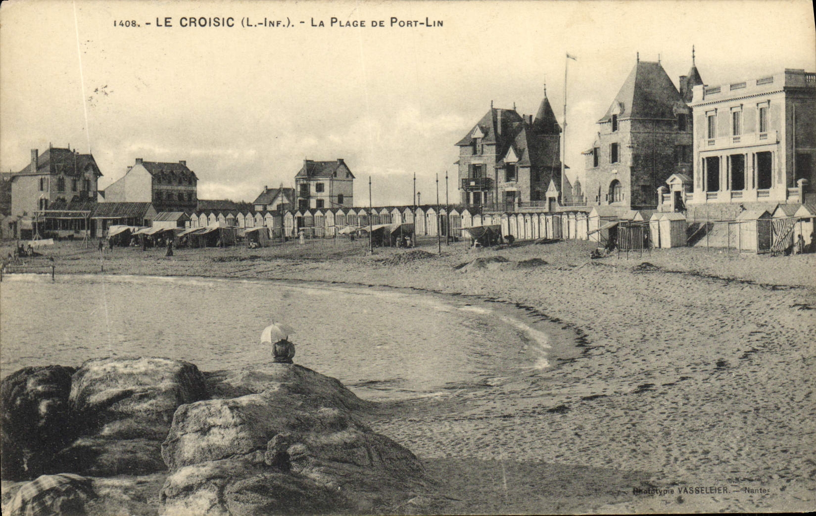 CPA Le Croisic La Plage De Port Lin