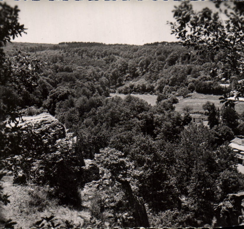 CPM Mervent Le Rocher Surplombant La Vallee De Pierre Brune