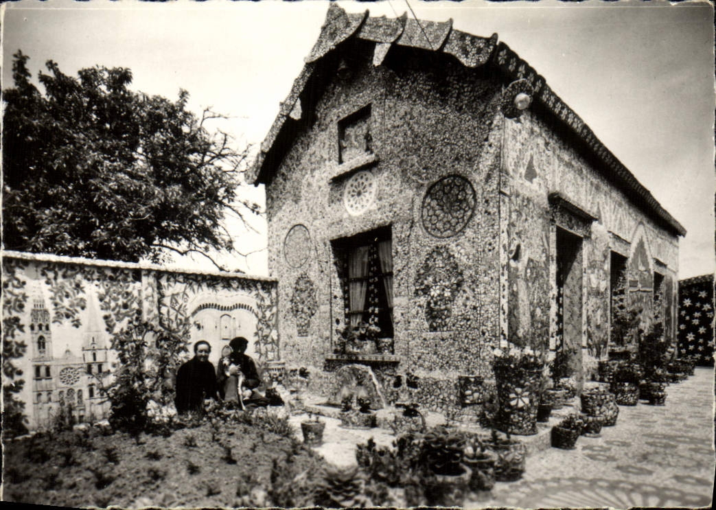 POSTAL MODERNA ataque frontal de Picassiette de la casa de la casa