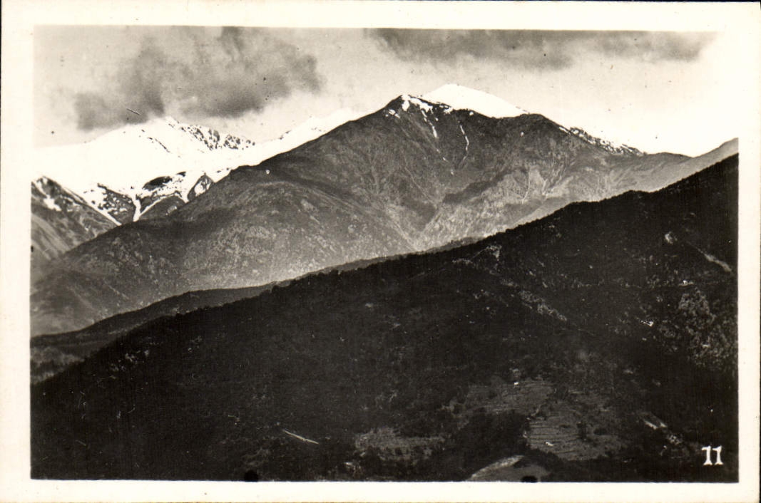 MODERN CARD Massive of the foot of Canigou