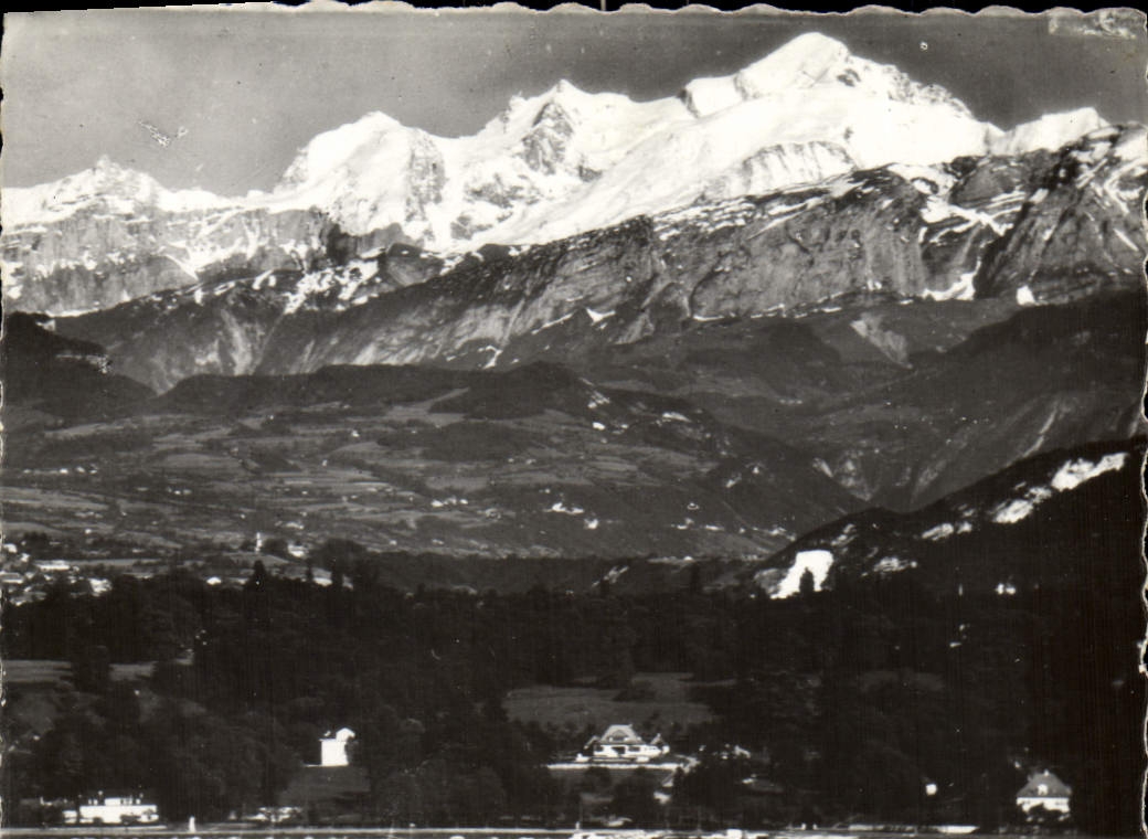 MODERN CARD the Mont Blanc Seen Of Geneva