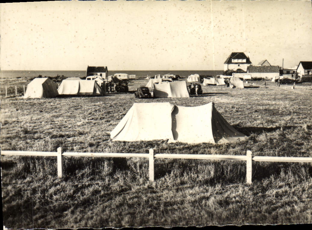 MODERN CARD Lion sur Mer the Camp-site