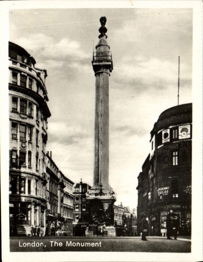 POSTAL MODERNA Londres el monumento