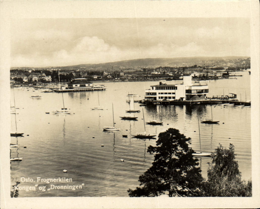 MODERN CARD Oslo Frognerkilen Kongon Og Dronningen