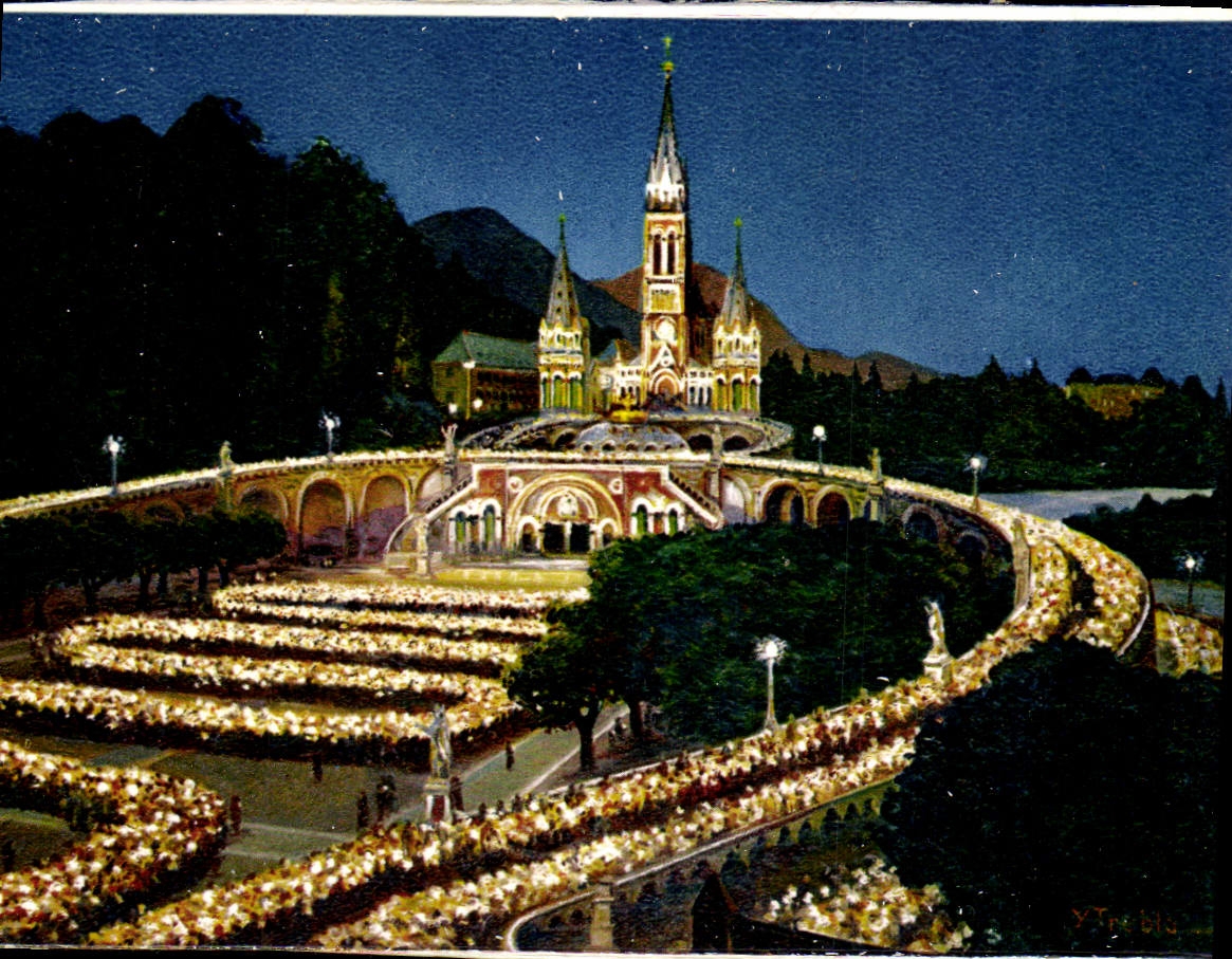 MODERN CARD Heavy the Illuminee Basilica And the Procession