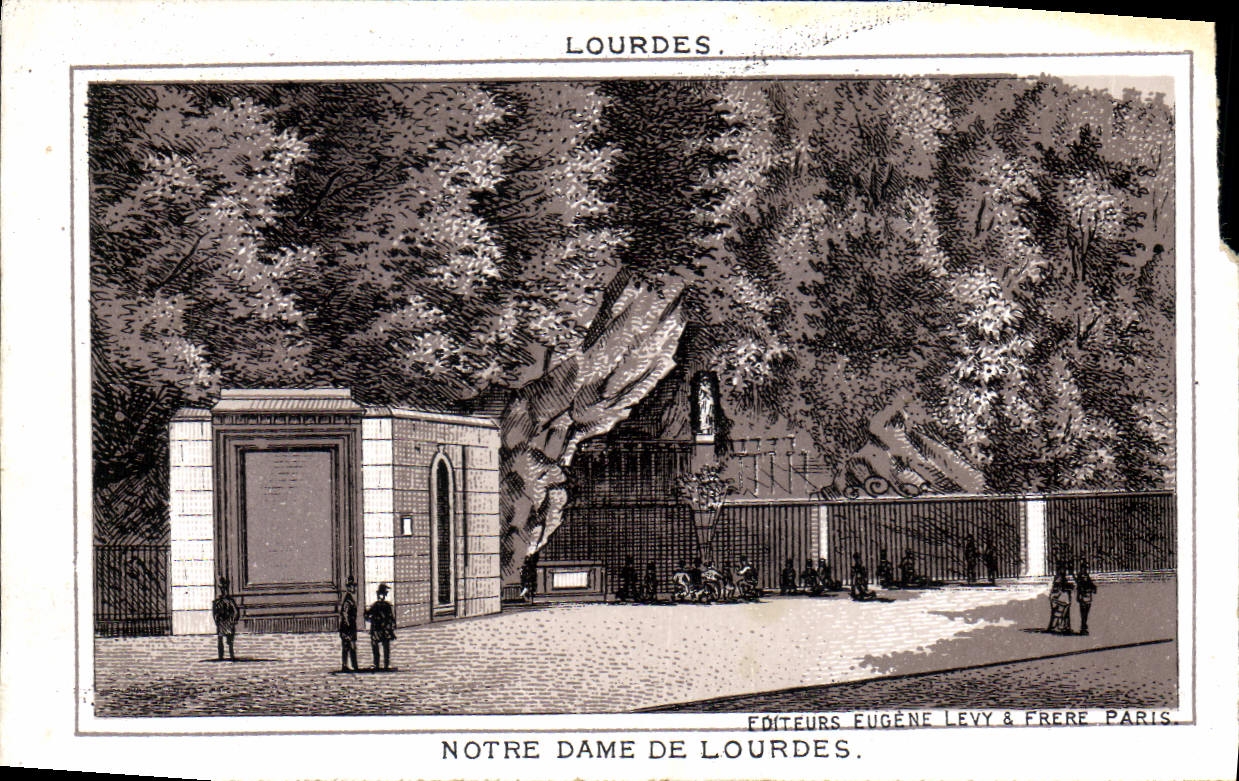 MODERN CARD Heavy Notre Dame De Lourdes