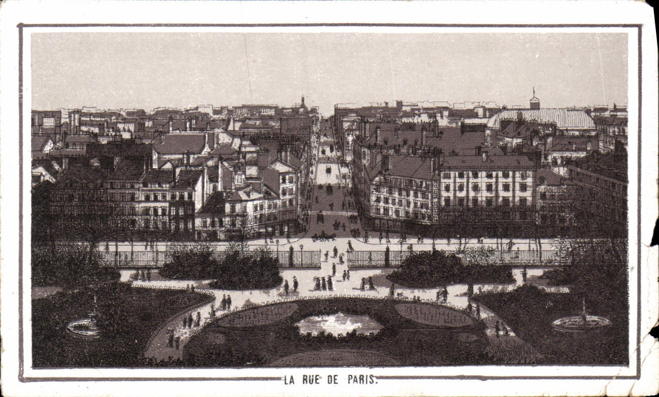 POSTAL MODERNA la calle de París Le Havre