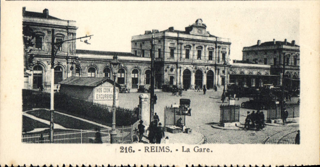 MODERN CARD Rheims Train station
