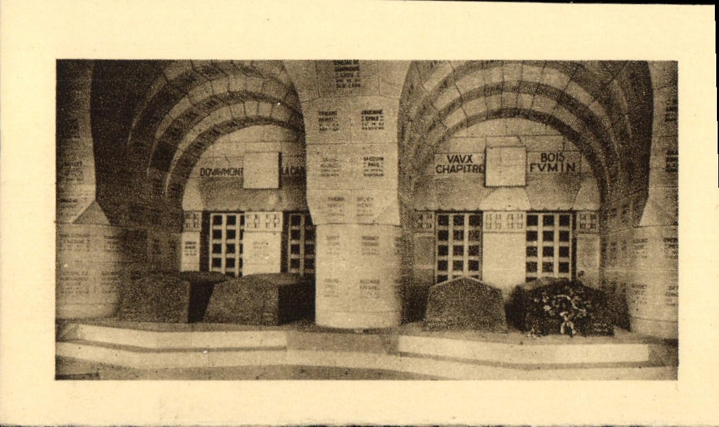MODERN CARD Cloister Of the Ossuary Douaumont Cells Of the Tombs