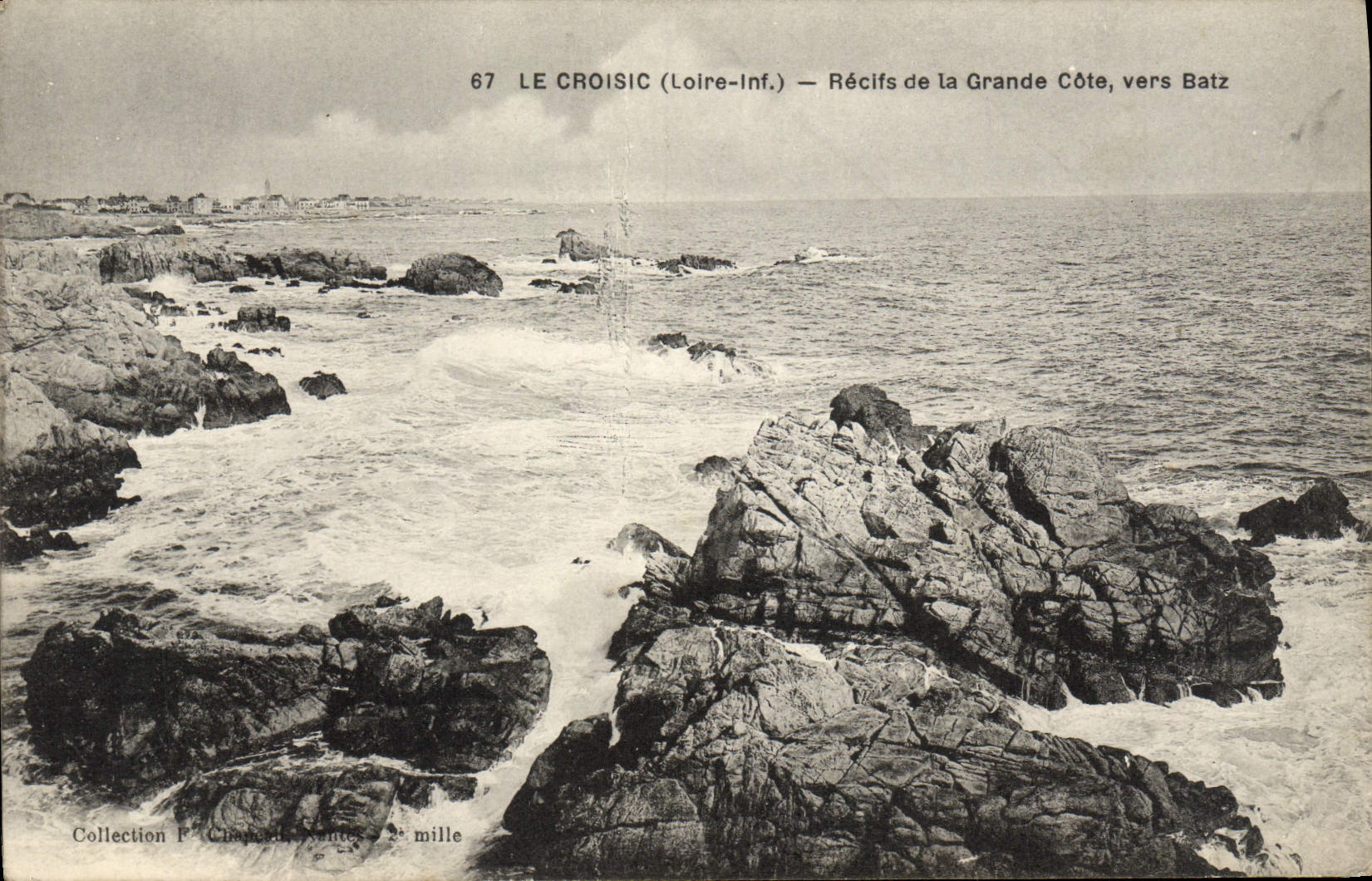 CPA Le Croisic Recifs De La Grande Cote Vers Batz