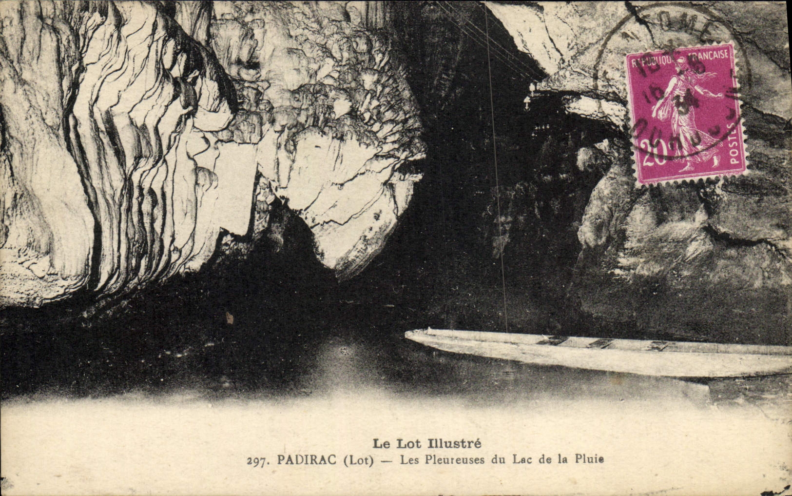 CPA Le Lot Illustre Padirac Les Pleureuses Du Lac De La Pluie