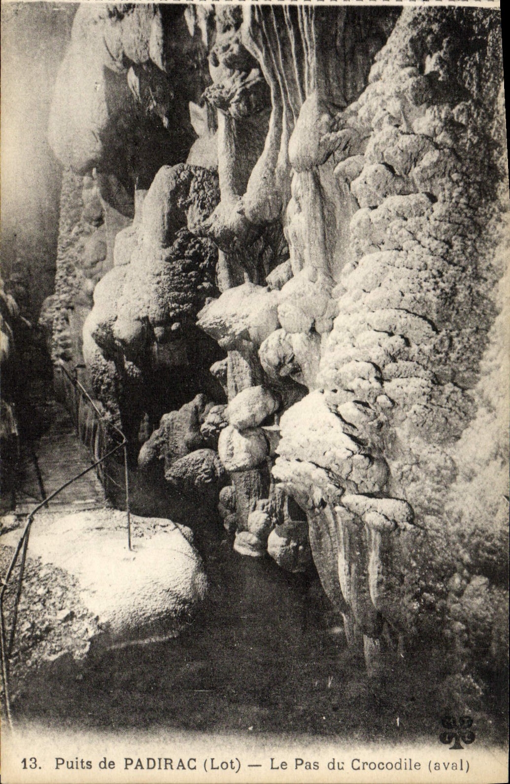 CPA Puits De Padirac Le Pas Du Crocodile
