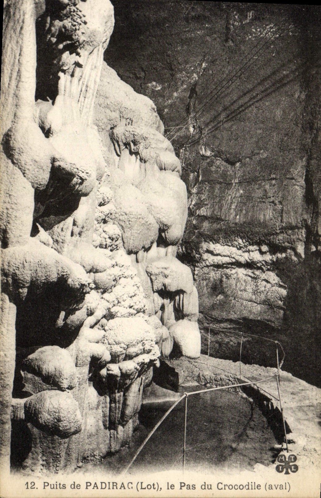 CPA Puits De Padirac Le Pas Du Crocodile