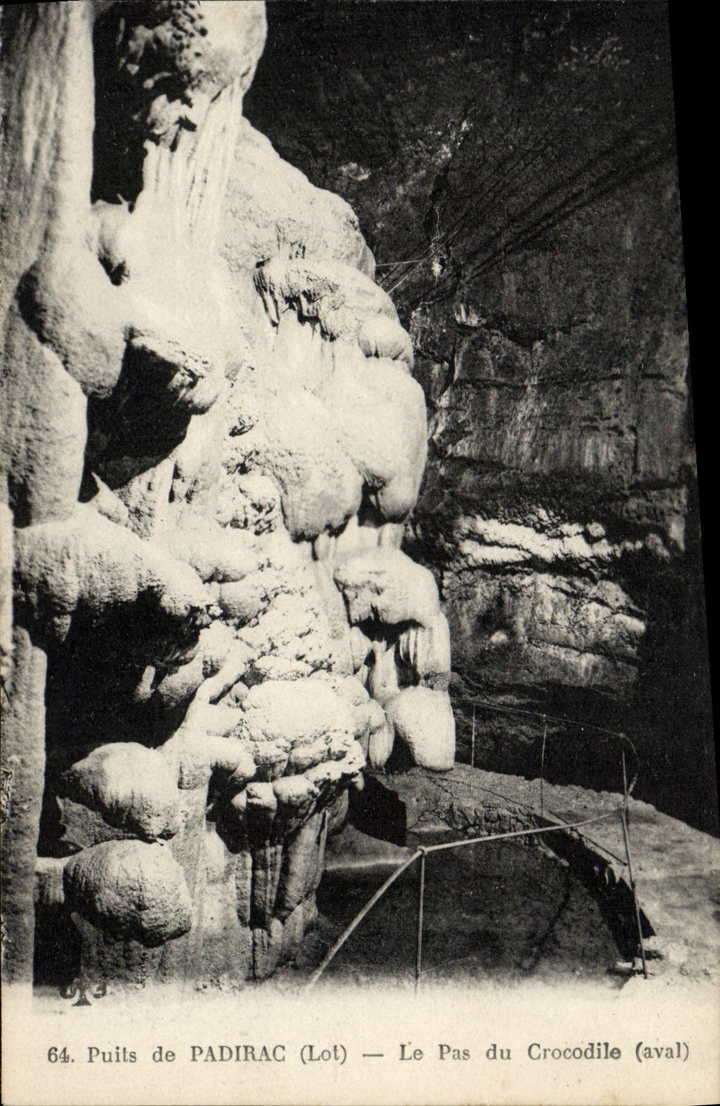 CPA Puits De Padirac Le Pas Du Crocodile