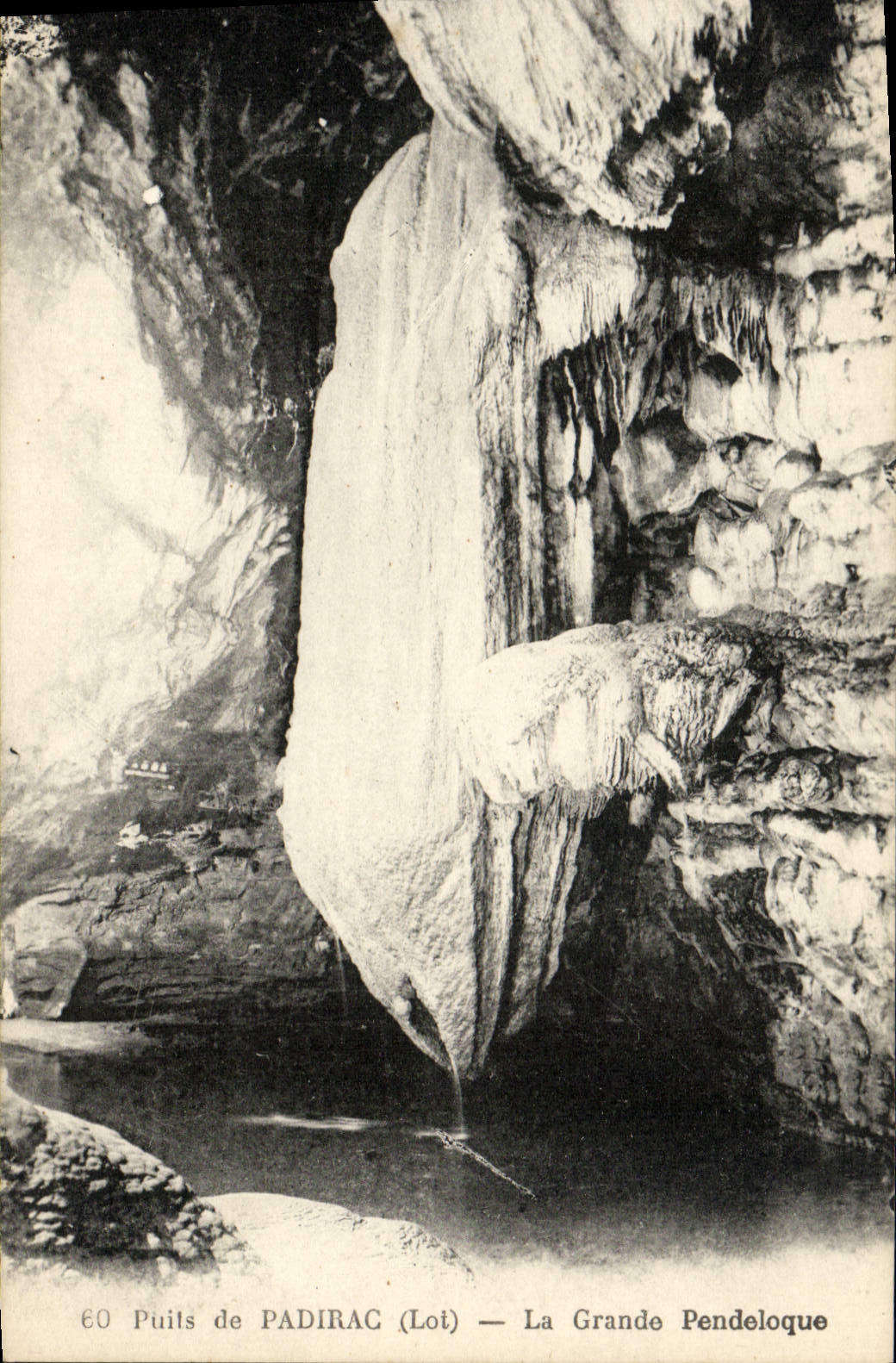 CPA Puits De Padirac La Grande Pendeloque