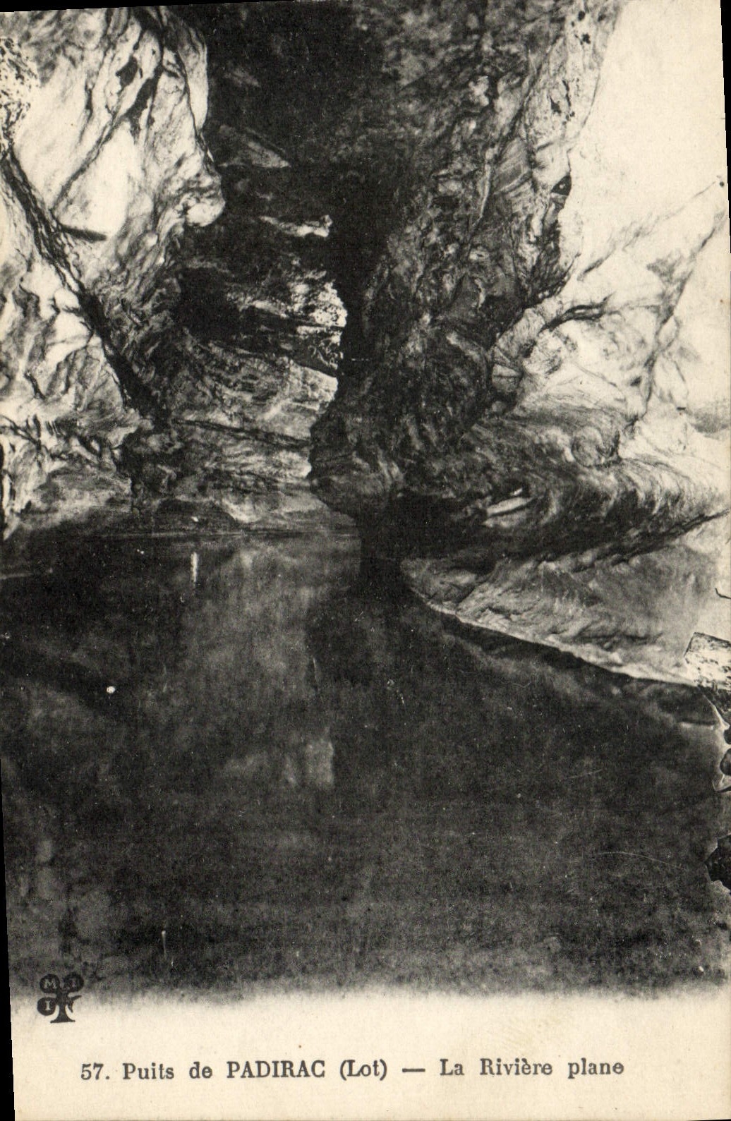 CPA Puits De Padirac La Riviere Plane