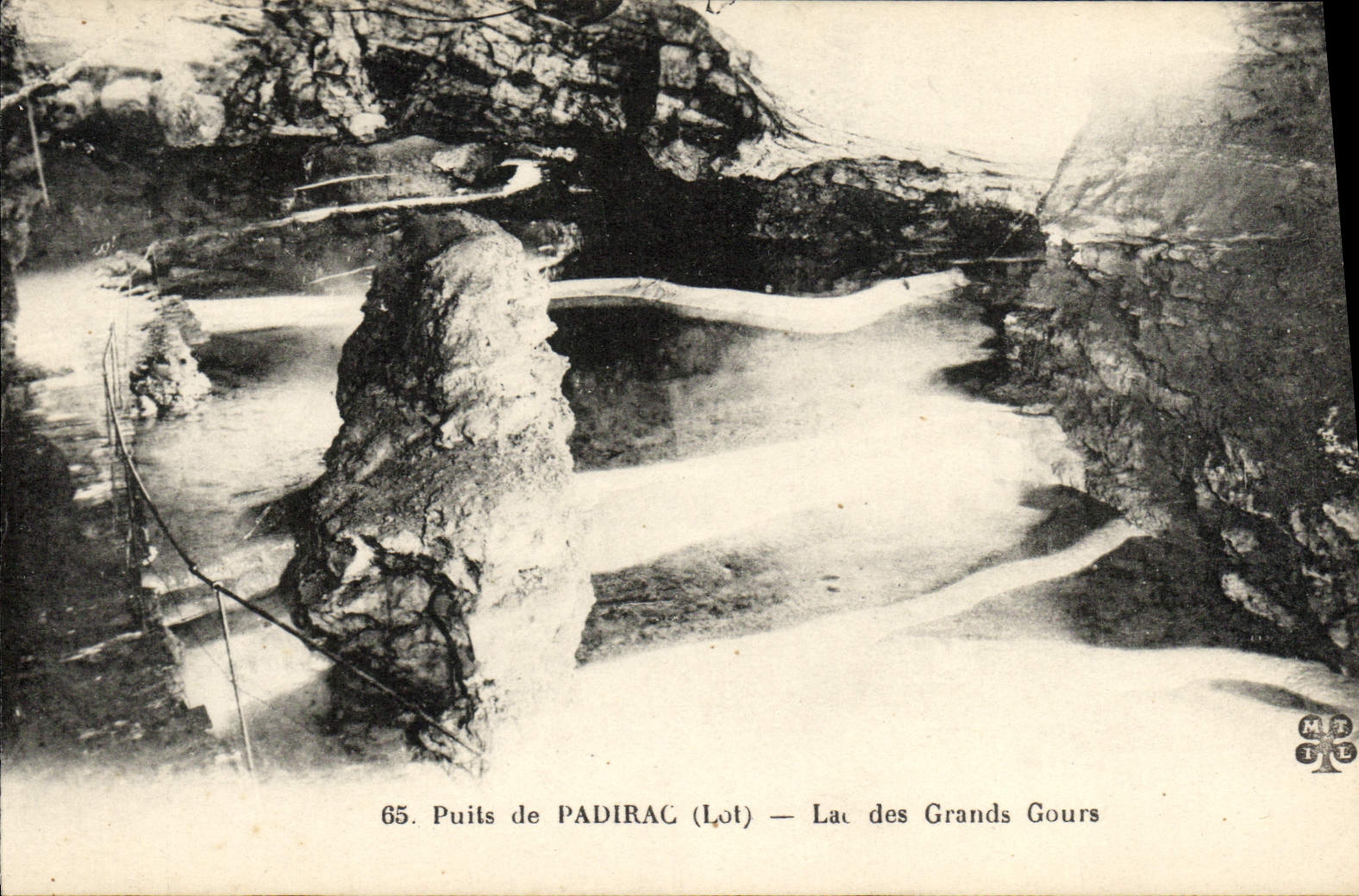 CPA Puits De Padirac Lac Des Grands Gours