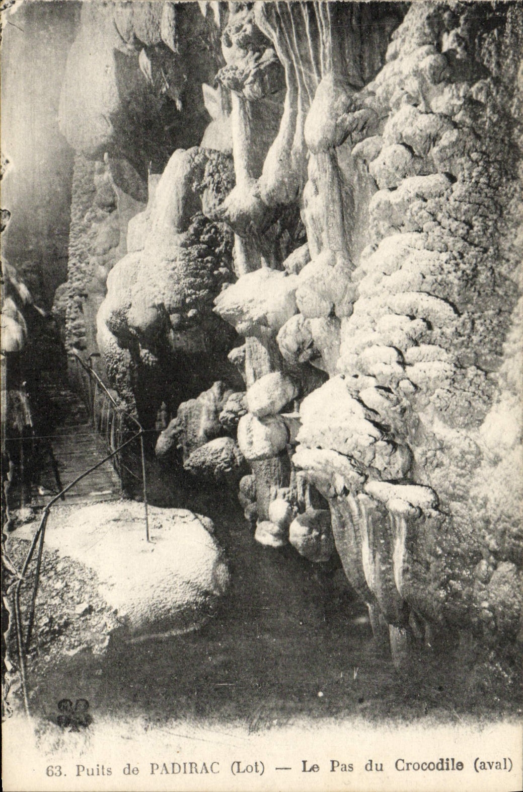 CPA Puits De Padirac Le Pas Du Crocodile