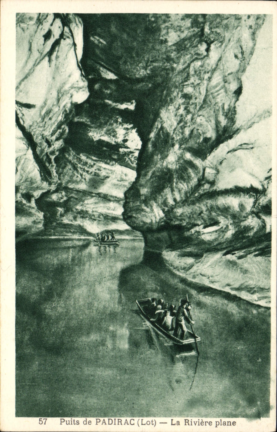 CPA Puits De Padirac La Riviere Plane
