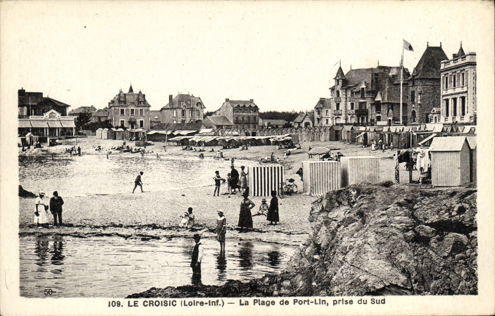 CPA Le Croisic La Plage De Port Lin Prise Du Sud